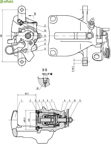Brake Caliper PSA - 4401.L0