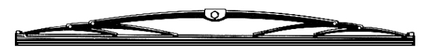 Wiper Blade 600mm 16.2 mm & M6 bolt