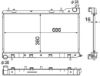 Radiator, engine cooling SUBARU FORESTER MT 2002-