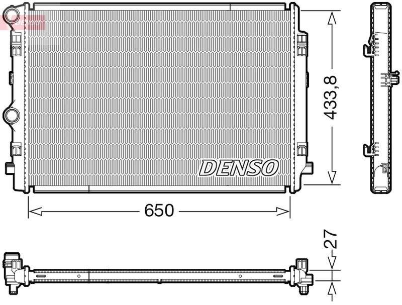 Radiator, engine cooling AUDI / SEAT / SKODA / VW 5Q0121251EQ / 5Q0121251ES