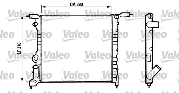 Radiator, engine cooling Renault Clio,19