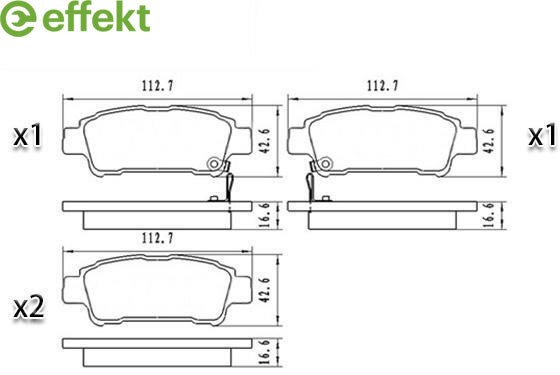 Brake Pad Set, disc brake Toyota