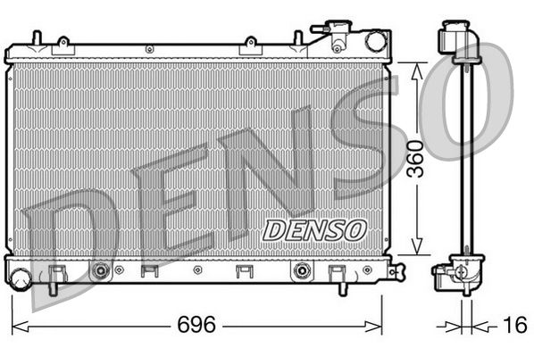Radiator, engine cooling SUBARU Forester 2.0i Aut. 06