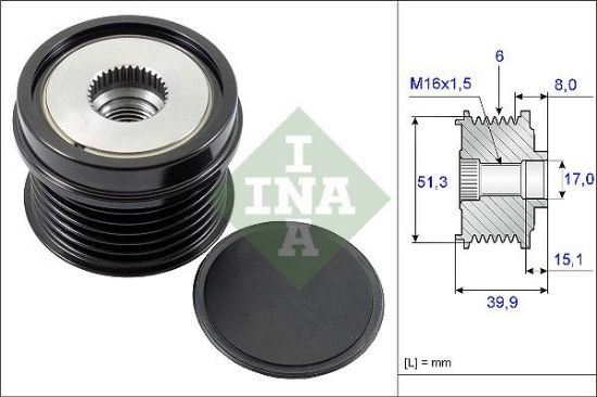 Alternator Freewheel Clutch VOLVO - 36002816