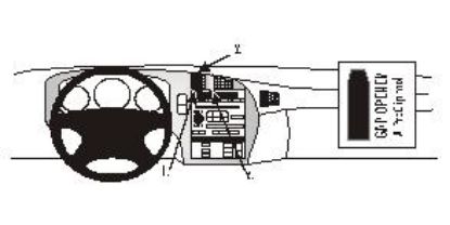 Trim Frame Saab 9-5 98-05, keskele