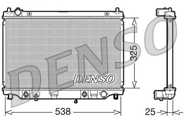 Radiator, engine cooling MAZDA 2 / Demio Aut. 06/02-0