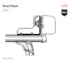 Mounting Set, roof rack TO 3200 kinnitus Roof Rack