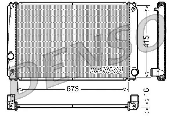Radiator, engine cooling TOYOTA Rav 4 2.0 i 11/05-