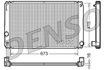 Radiator, engine cooling TOYOTA Rav 4 2.0 i 11/05-
