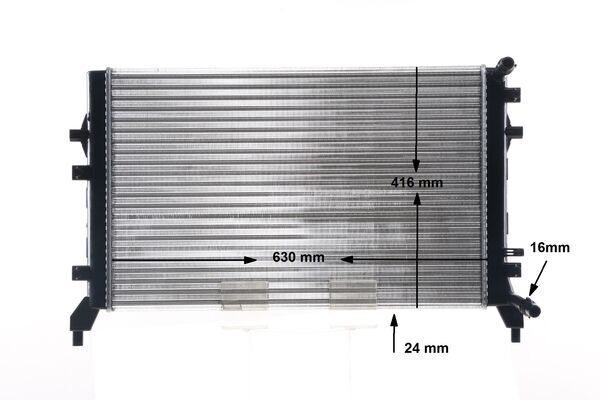 Radiator, engine cooling VW Golf