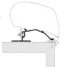 Mounting Set, roof rack Caravan Roof Adapter - 5,00m