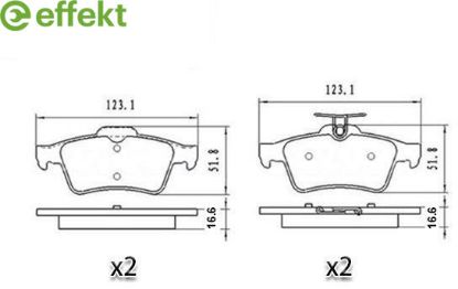 Brake Pad Set, disc brake FORD - 1 233 679