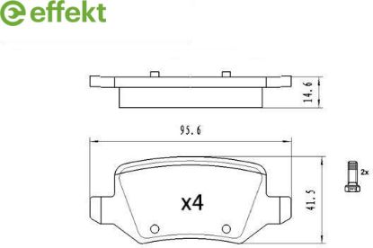 Brake Pad Set, disc brake MERCEDES-BENZ - 169 420 04 20