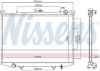 Radiator, engine cooling NISSAN PICK UP 2,5 D 86-