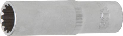 Socket Wrench Insert 1/2" Deep Socket "Gear Lock", 15 mm