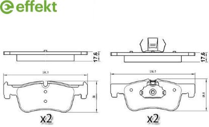 Brake Pad Set, disc brake BMW - 34 11 8 854 999