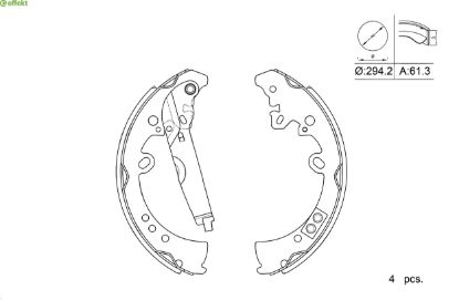 Brake Shoe Set Toyota