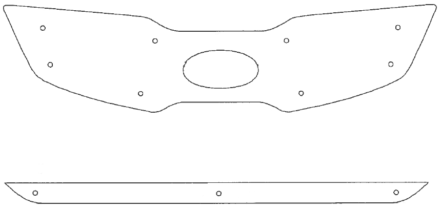 Trim/Protection Strip, radiator grille Kia Sportage 2010-2014