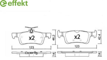 Brake Pad Set, disc brake PSA