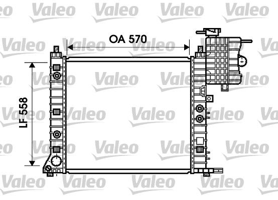 Radiator, engine cooling MERCEDES