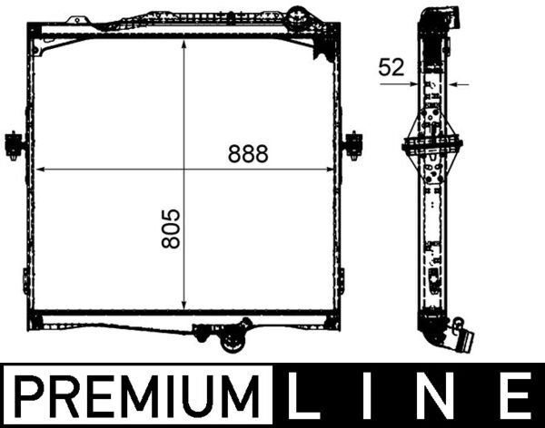 Radiator, engine cooling RENAULT TRUCKS C-SERIES