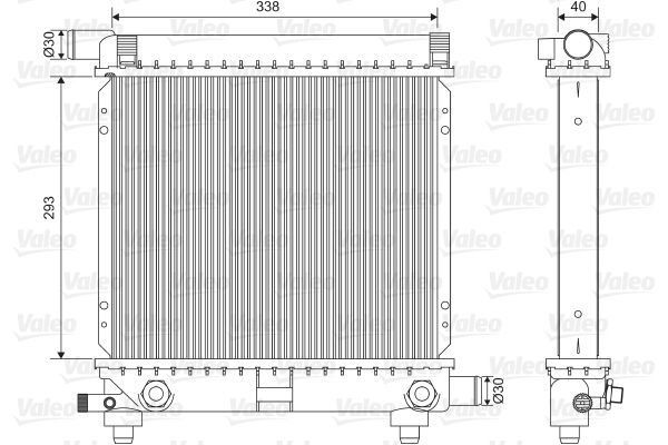 Radiator, engine cooling MERCEDES