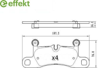 Brake Pad Set, disc brake VW