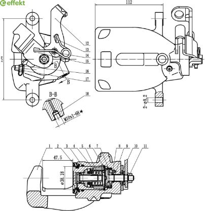 Brake Caliper PSA - 4401.Q1