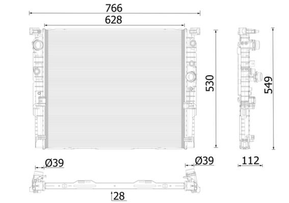 Radiator, engine cooling BMW 750 LI XDRIVE