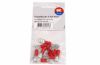 Terminal, electric universal parts plaat 6.3x0.8mm punane
