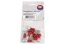 Terminal, electric universal parts plaat 6.3x0.8mm punane