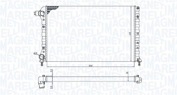 Radiator, engine cooling FIAT DOBLO