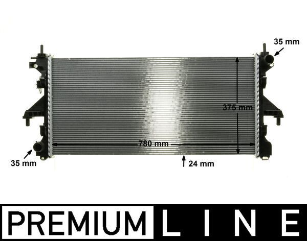 Radiator, engine cooling FIAT DUCATO (METANO)
