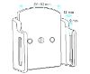 Mobile phone/PDA holder laius 49-63mm, paksus 9-13mm, tilt