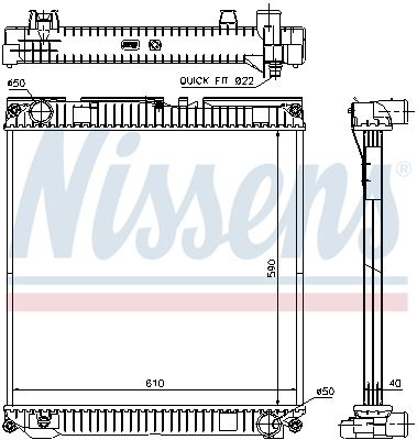 Radiator, engine cooling MAN TG-L 05-