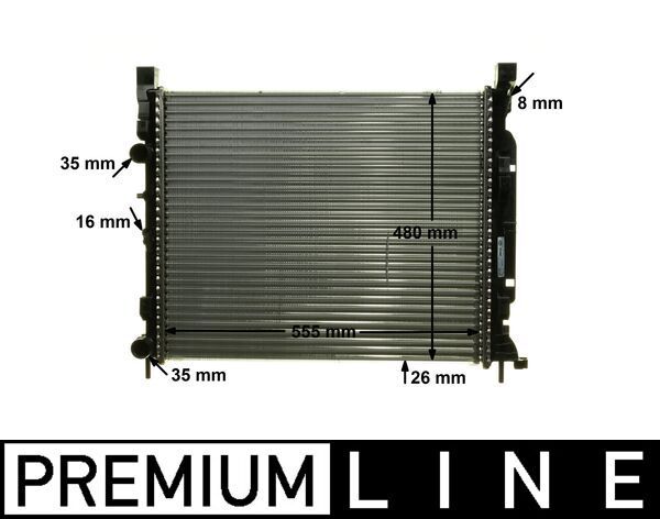 Radiator, engine cooling Renault Kangoo