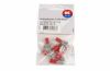 Terminal, electric universal parts plaat 6.3x0.8mm punane