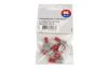 Terminal, electric universal parts plaat 6.3x0.8mm punane