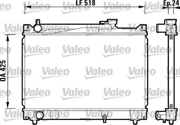 Radiator, engine cooling SUZUKI GRAND VITARA 2.0 Petrol/Fuel 5/1998>2/2005