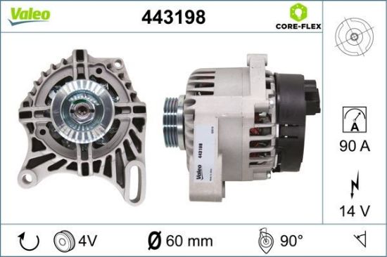 Alternator FIAT SEICENTO / 600 (187_) 1.1 (187AXB, 187AXB1A,