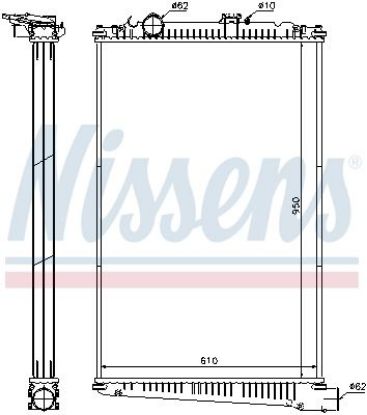Radiator, engine cooling DAF 85 CF   02-