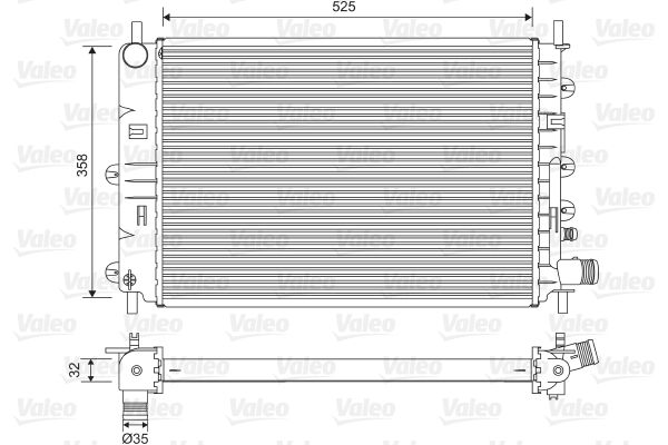 Radiator, engine cooling ESCORT CLASSIC (AAL, ABL)