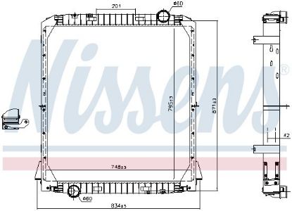 Radiator, engine cooling IVECO EUROSTAR 93-
