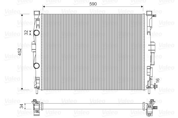 Radiator, engine cooling RENAULT Megane