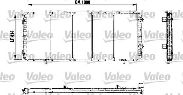 Radiator, engine cooling Boxer 2.5d AC