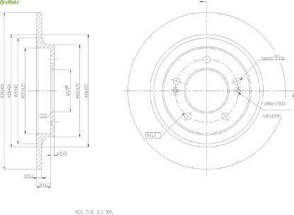 Brake Disc KIA - S58411-3V500