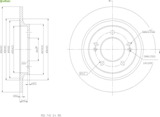 Brake Disc KIA - S58411-3V500