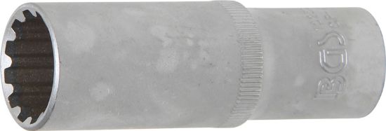 Socket Wrench Insert 1/2" Deep Socket "Gear Lock", 19 mm