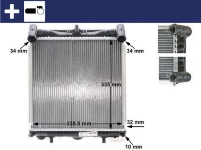 Radiator, engine cooling PORSCHE 911/BOXTER