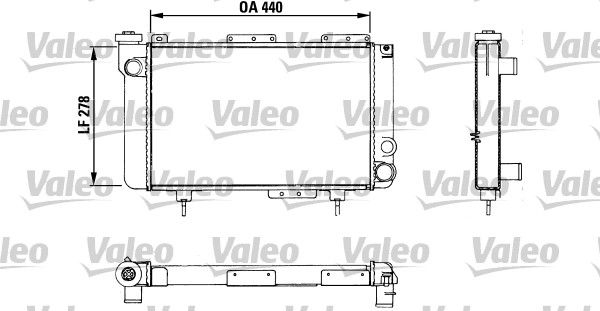 Radiator, engine cooling Renault